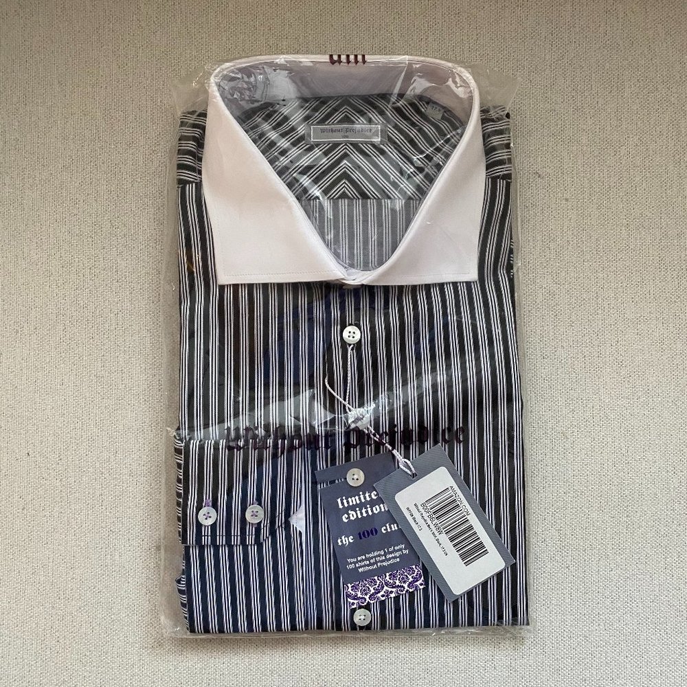 NWT Without Prejudice 17.5, 34/35 Dress Shirt